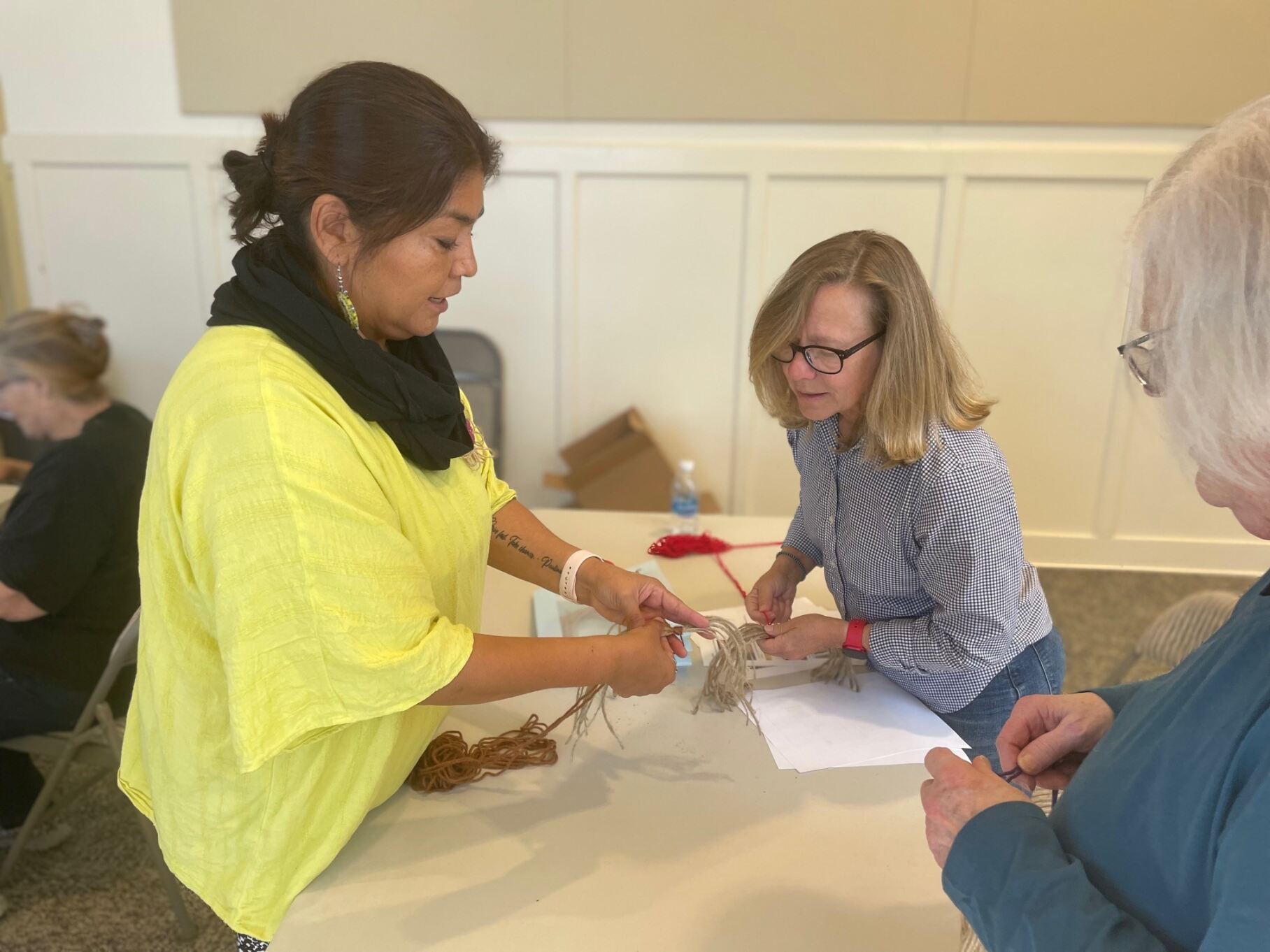 Brigette McConville Teaching Weaving