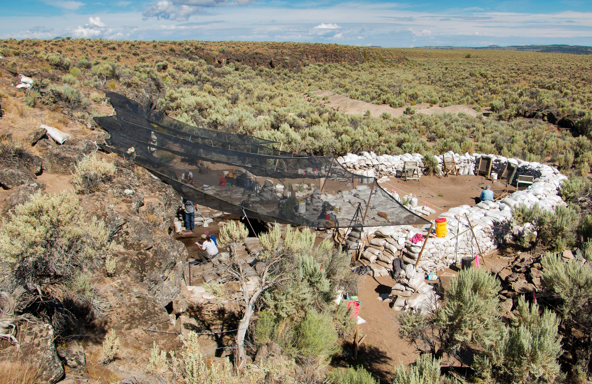 Archaeological dig in eastern Oregon