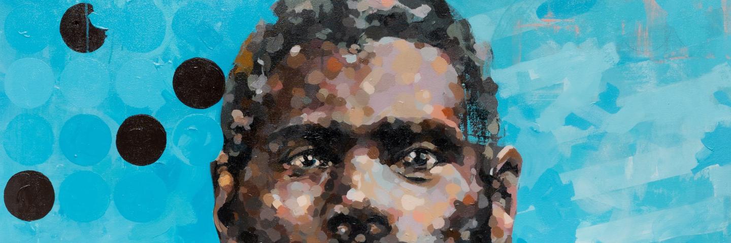 Oil portrait of an African American man