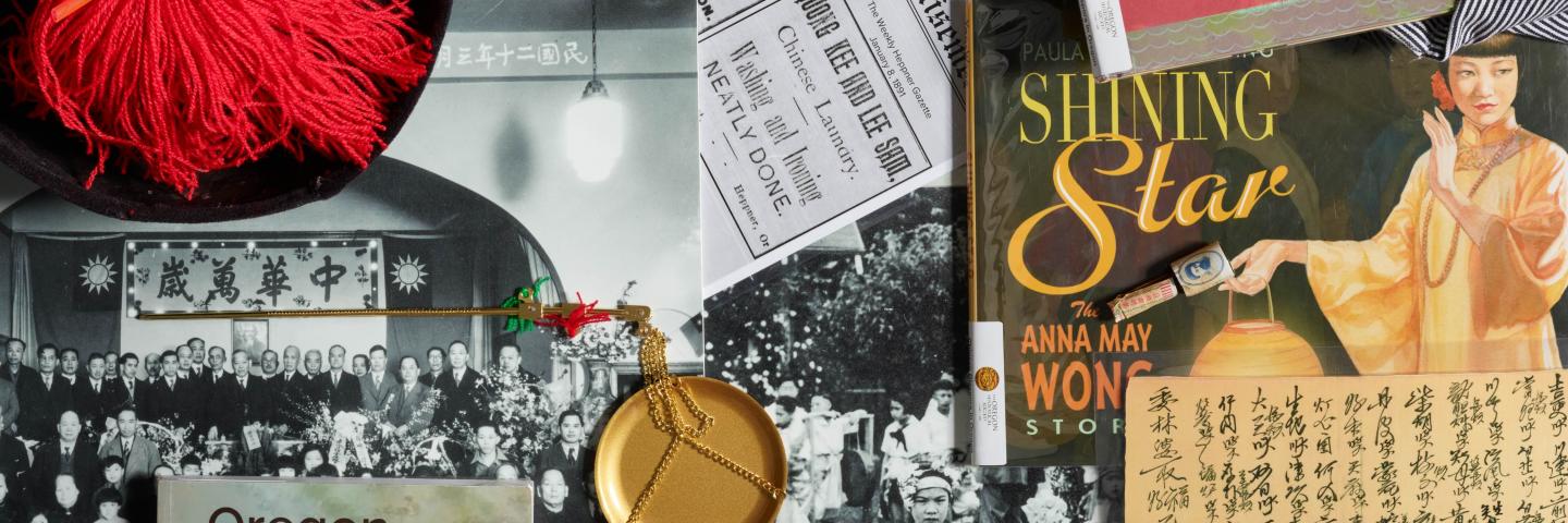 A variety of items from the Chinese History Trunk