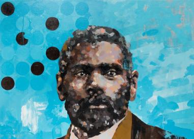 Oil portrait of an African American man
