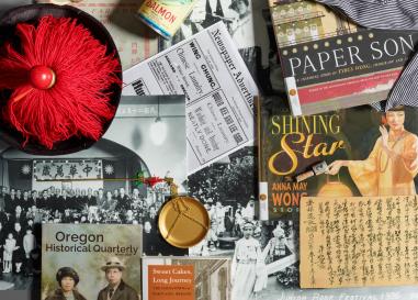 A variety of items from the Chinese History Trunk