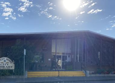 exterior of library