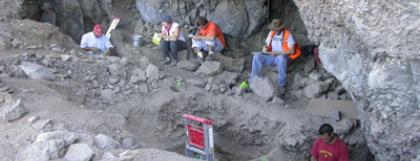 Cave 5 excavations 2003