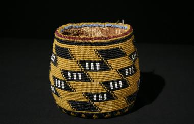 Cylindrical Bag, with beaded surface