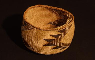 Basket with Arrowhead Design