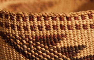 Basket with Arrowhead Design Detail
