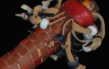 End-blown flute detail