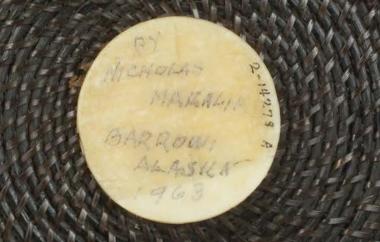 Coiled Baleen Basket Detail