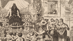 Woodcut of European party