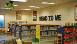 Inside the Siuslaw Public Library.